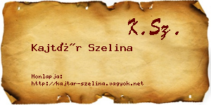 Kajtár Szelina névjegykártya